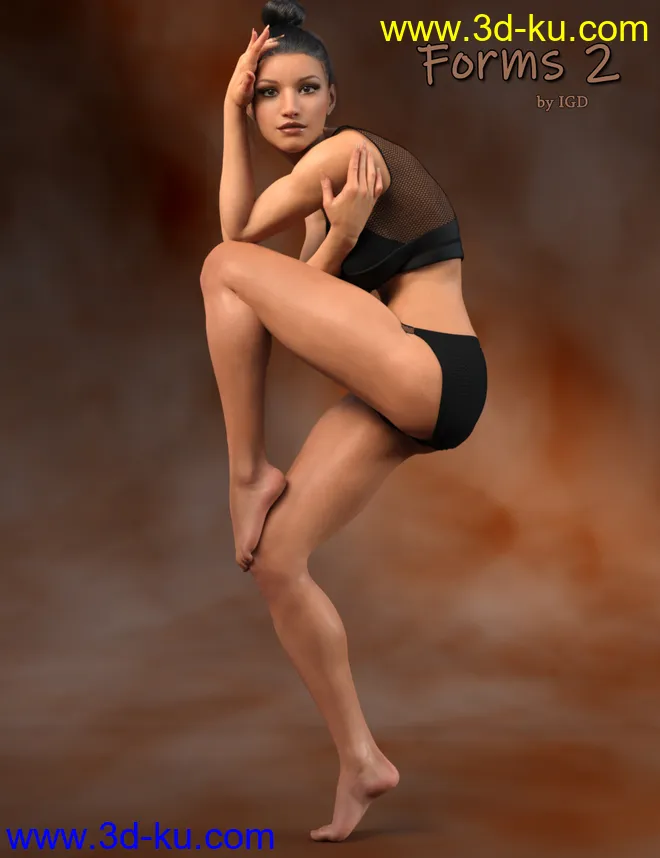 IGD Forms 2 Poses for Genesis 8 Female模型的图片1