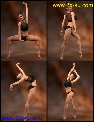 3D打印模型IGD Forms 2 Poses for Genesis 8 Female的图片