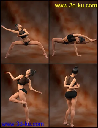3D打印模型IGD Forms 2 Poses for Genesis 8 Female的图片