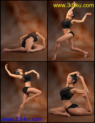 3D打印模型IGD Forms 2 Poses for Genesis 8 Female的图片