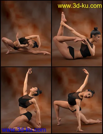 3D打印模型IGD Forms 2 Poses for Genesis 8 Female的图片