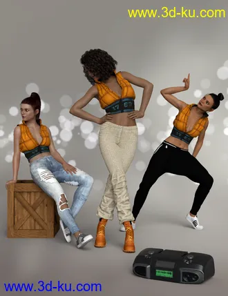3D打印模型IGD Swagittude Poses for Genesis 8 Female的图片