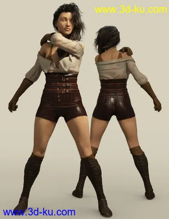 3D打印模型Impractical Adventure Girl for Genesis 8 Female(s)的图片