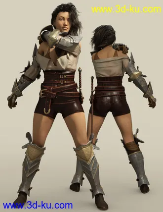 3D打印模型Impractical Adventure Girl for Genesis 8 Female(s)的图片