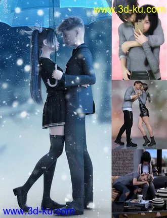 3D打印模型In Love Poses for Genesis 8的图片