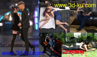 3D打印模型In Love Poses for Genesis 8的图片