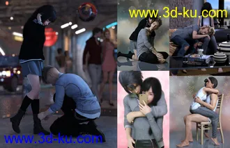 3D打印模型In Love Poses for Genesis 8的图片