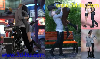 3D打印模型In Love Poses for Genesis 8的图片