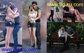 3D打印模型In Love Poses for Genesis 8的图片
