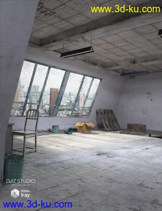 3D打印模型Industrial Room Interior and Props的图片