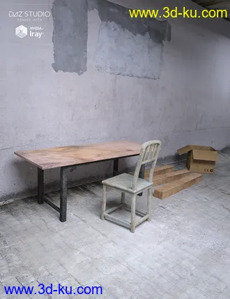 3D打印模型Industrial Room Interior and Props的图片