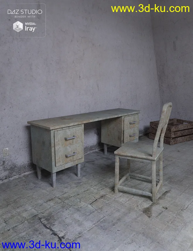 Industrial Room Interior and Props模型的图片3