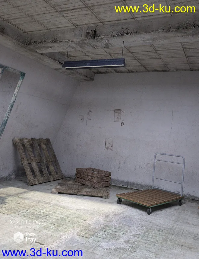 Industrial Room Interior and Props模型的图片4