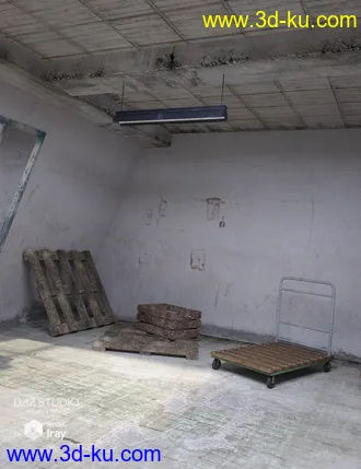 3D打印模型Industrial Room Interior and Props的图片