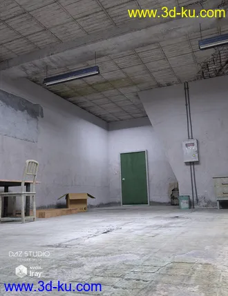 3D打印模型Industrial Room Interior and Props的图片