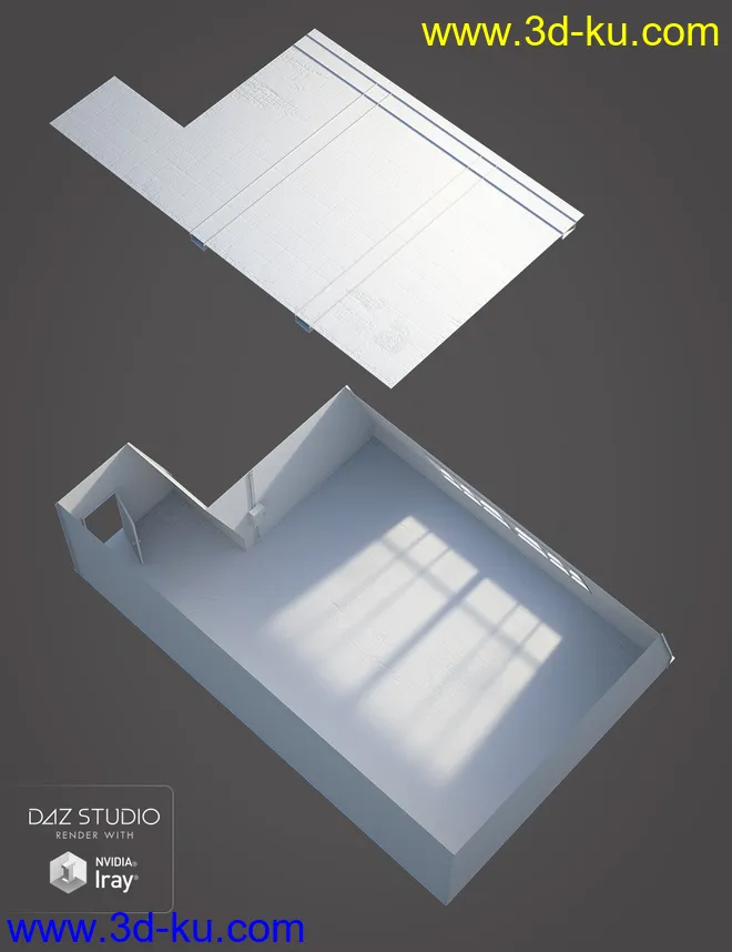 Industrial Room Interior and Props模型的图片8