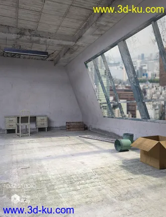 3D打印模型Industrial Room Interior and Props的图片