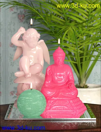 3D打印模型Iray Wax Shaders的图片