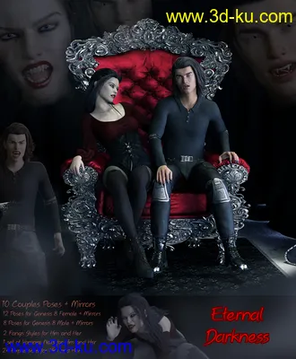 3D打印模型iV Eternal Darkness Poses for Genesis 8的图片