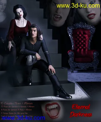3D打印模型iV Eternal Darkness Poses for Genesis 8的图片