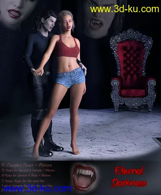 3D打印模型iV Eternal Darkness Poses for Genesis 8的图片