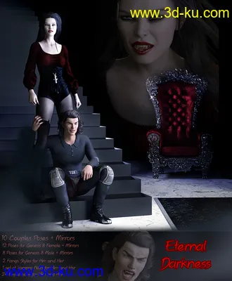 3D打印模型iV Eternal Darkness Poses for Genesis 8的图片