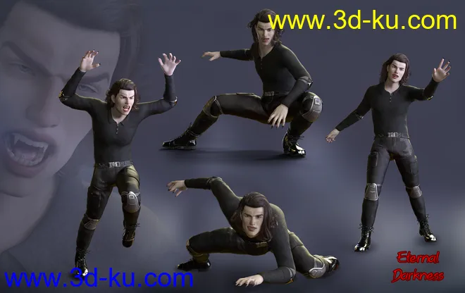 iV Eternal Darkness Poses for Genesis 8模型的图片13