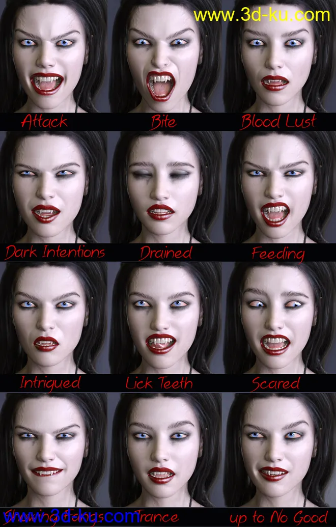 iV Eternal Darkness Poses for Genesis 8模型的图片15