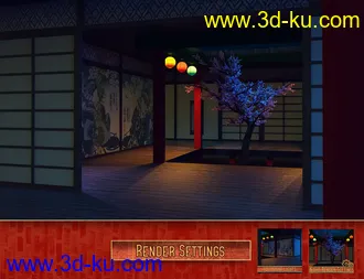 3D打印模型Japanese Tree Room的图片