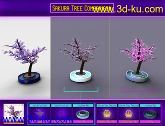 3D打印模型Japanese Tree Room Cyber Textures Add-On的图片
