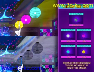 3D打印模型Japanese Tree Room Cyber Textures Add-On的图片