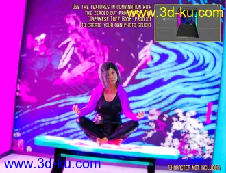 3D打印模型Japanese Tree Room Cyber Textures Add-On的图片