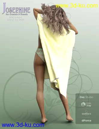 3D打印模型Josephine and dForce Outfit for Genesis 8 Female的图片