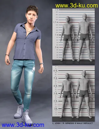 3D打印模型Josh for Genesis 8 Male的图片