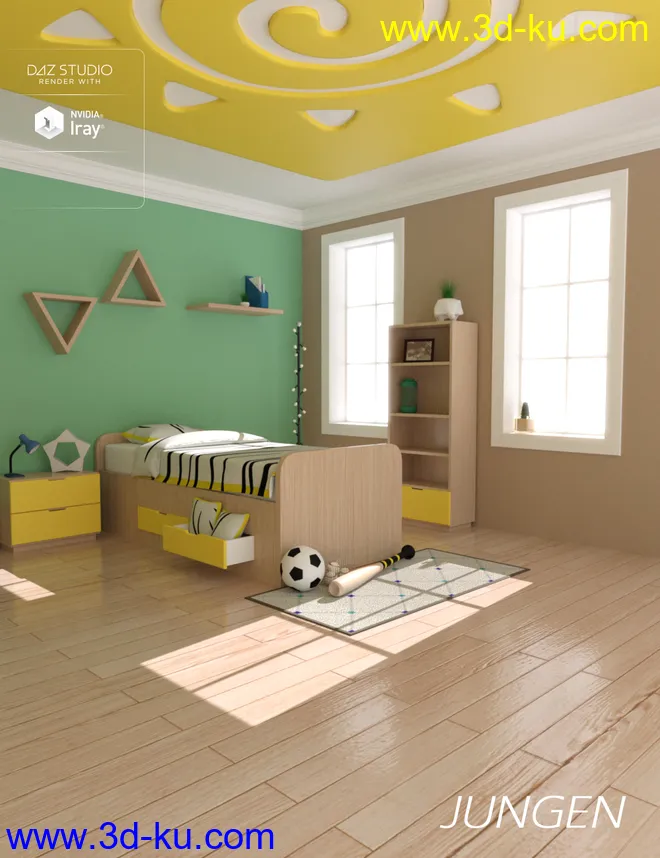 Jungen Bedroom模型的图片1