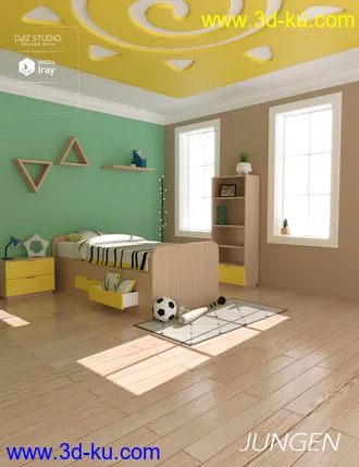 3D打印模型Jungen Bedroom的图片