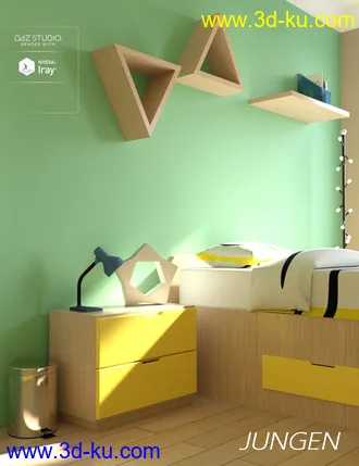 3D打印模型Jungen Bedroom的图片