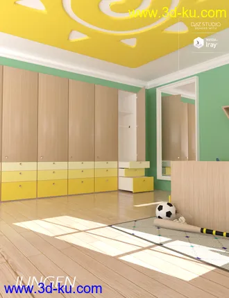 3D打印模型Jungen Bedroom的图片