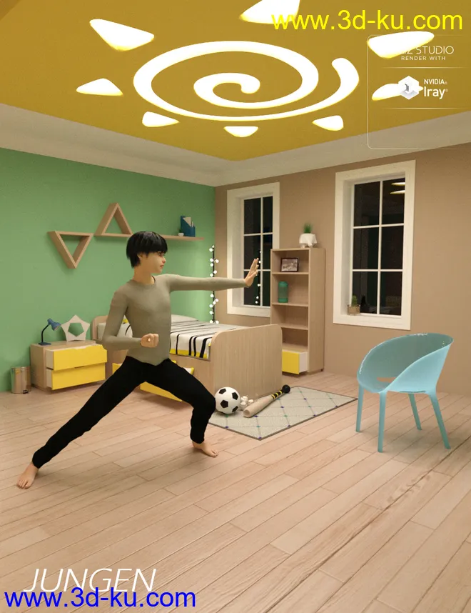 Jungen Bedroom模型的图片5