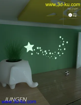 3D打印模型Jungen Bedroom的图片