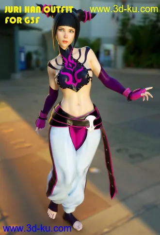 3D打印模型JURI HAN OUTFIT FOR GENESIS 3 FEMALE的图片