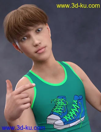 3D打印模型Justin HD for Genesis 8 Male的图片