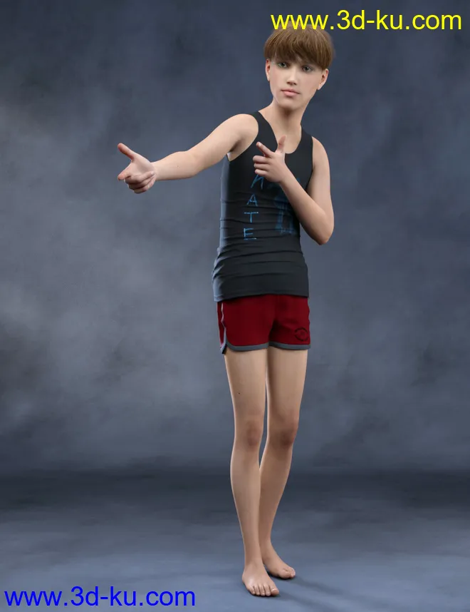 Justin HD for Genesis 8 Male模型的图片3