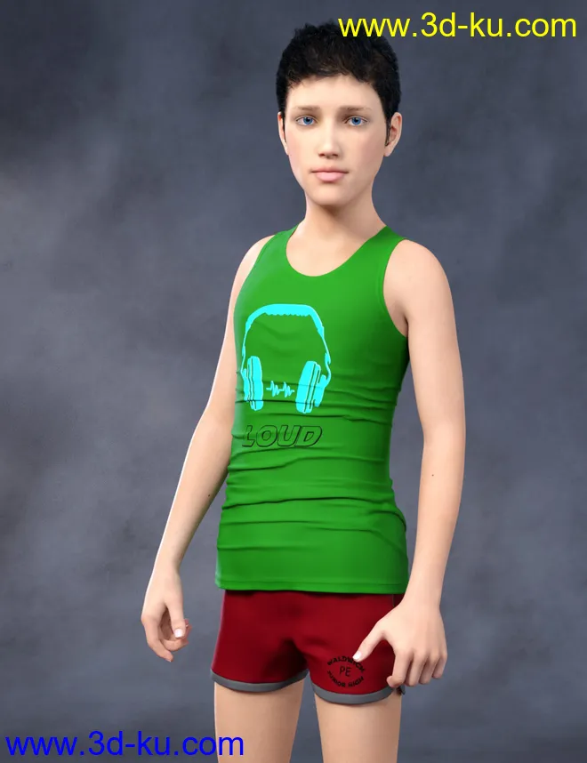 Justin HD for Genesis 8 Male模型的图片5