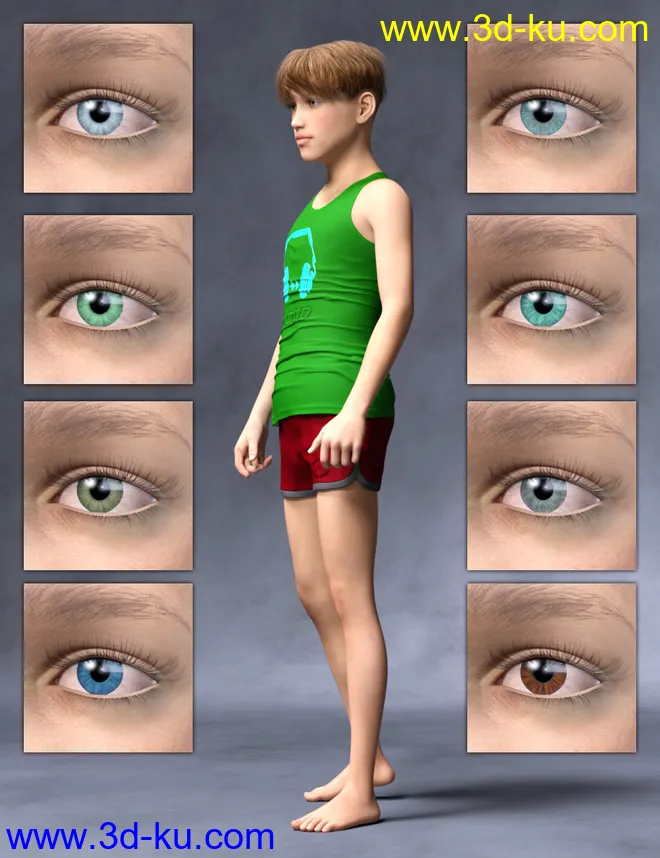 Justin HD for Genesis 8 Male模型的图片6