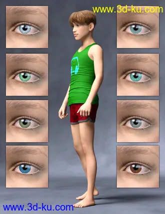 3D打印模型Justin HD for Genesis 8 Male的图片