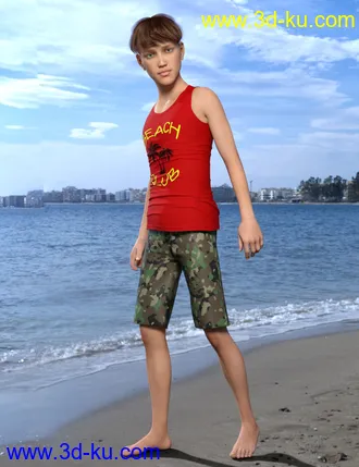 3D打印模型Justin HD for Genesis 8 Male的图片