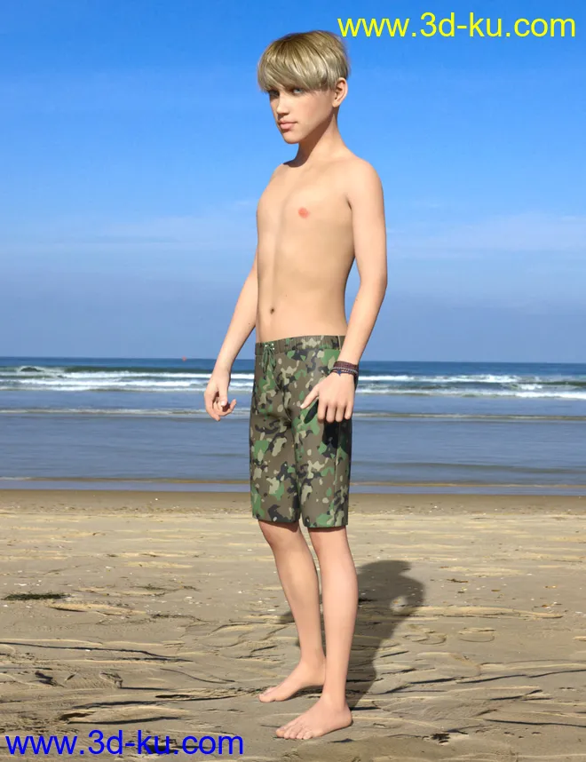 Justin HD for Genesis 8 Male模型的图片12