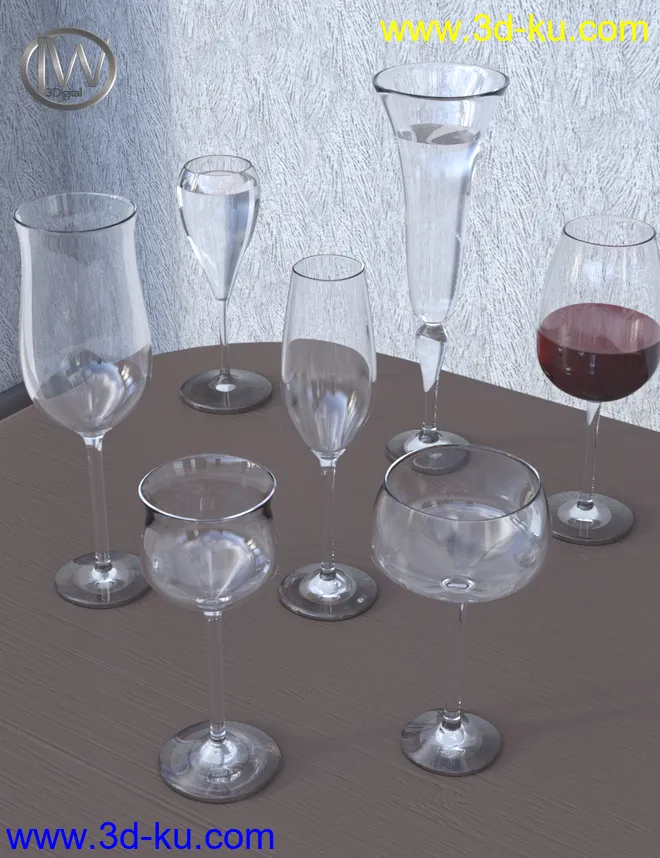 JW Glassware Set模型的图片1