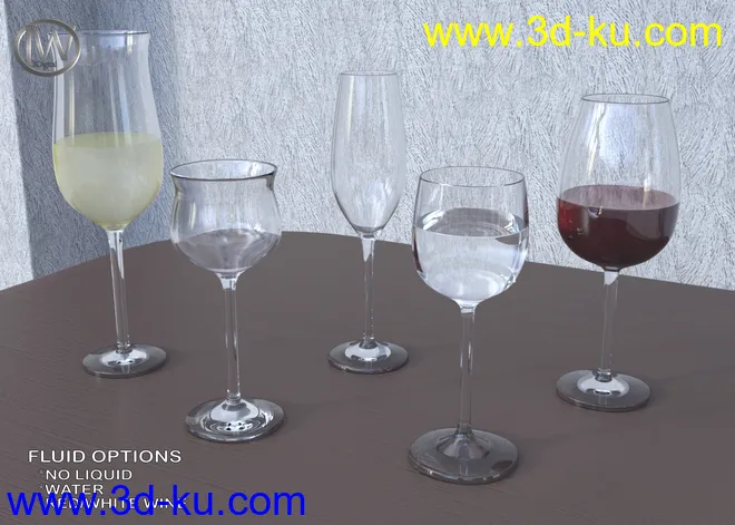JW Glassware Set模型的图片5